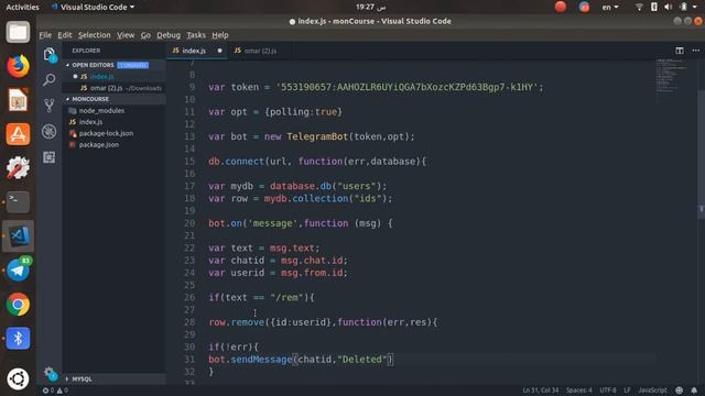 mongoDB #13 NodeJs | TelegramBot delete смотреть онлайн