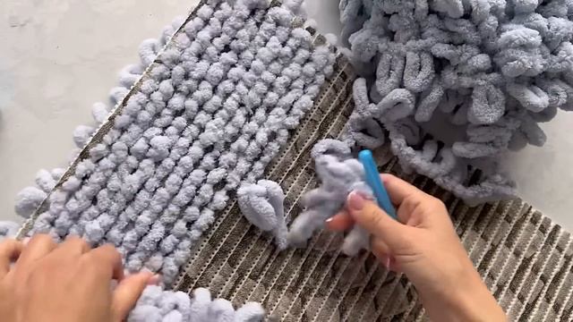 Самый ЛУЧШИЙ КОВРИК своими руками за ПАРУ ЧАСОВ! Справиться даже ребёнок! Из Alize Puffy смотреть онлайн