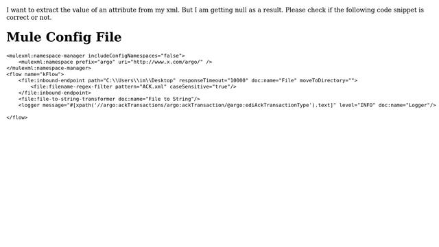 How to extract attribute value in XML using xpath in mule? смотреть онлайн