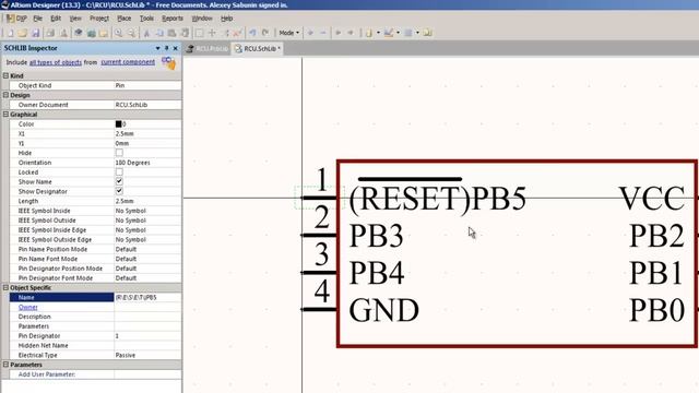 Altium Designer. Как сделать библиотеку элементов (Микросхема). смотреть онлайн