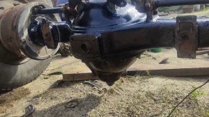 Продолжение установки моста ман на маз