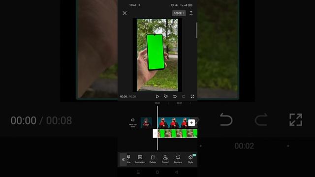 How to Put Picture in Green Screen Overlay on CapCut смотреть онлайн