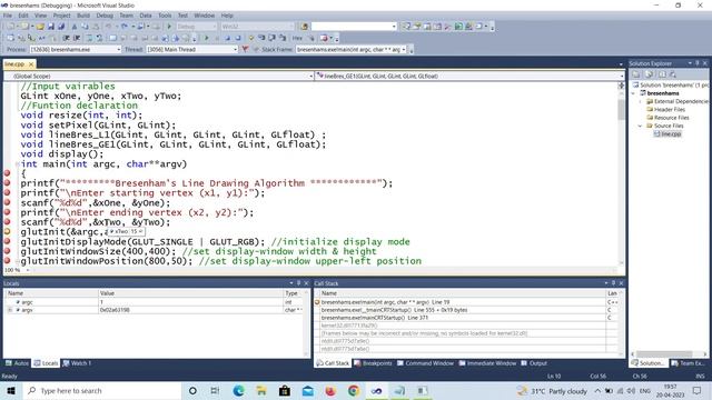 Bresenham's line drawing algorithm | Visual Studio | Explained with breakpoints смотреть онлайн