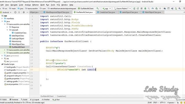Retrofit Advance Tutorial -5 POST METHOD with FormUrlEncode смотреть онлайн