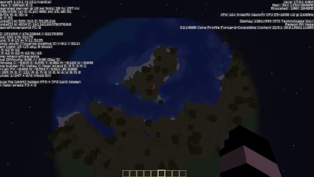 Voando até a Far Land Minecraft Java 1.18.1 смотреть онлайн