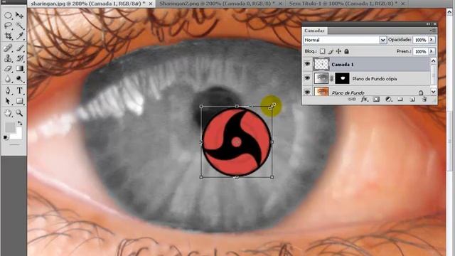 Tutorial Sharingan, Photoshop Cs4 Extended смотреть онлайн