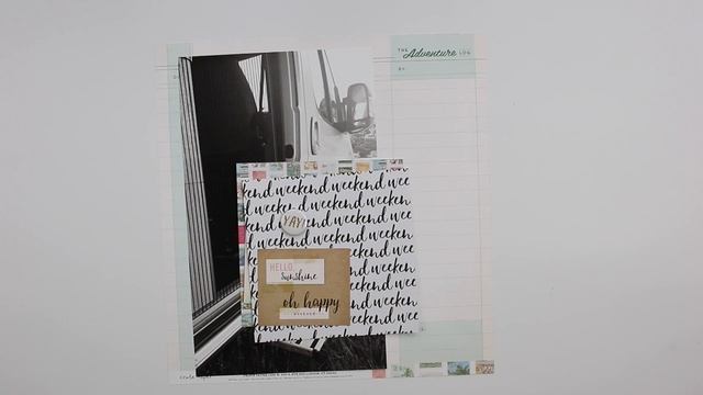 April Materialpaket + Scrapbooking Layout "weekend getaway" смотреть онлайн