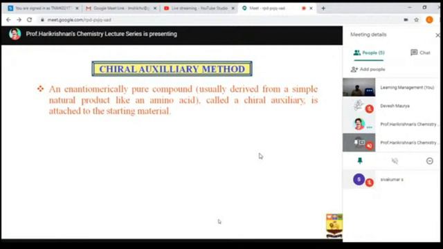 Prof. HARIKRISHNAN_ ASYMMETRIC SYNTHESIS AND ITS APPLICATIONS смотреть онлайн