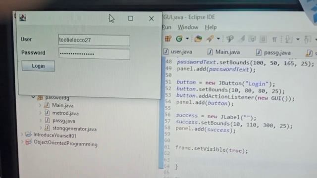 Pomarca, Rainier D. | 11 Productive | ICT 4 Java Programming (GUI & Password Generator) смотреть онлайн
