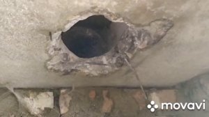 как пробить отверстия в плите под вентиляцию канализацию перфоратором