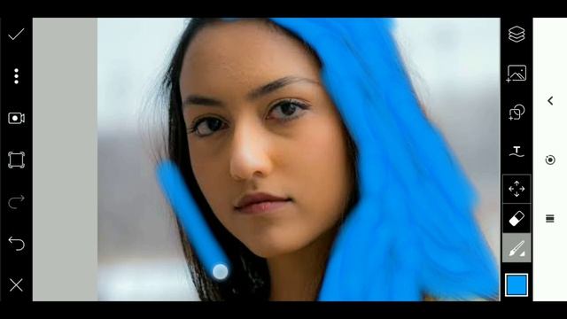 Cara Edit Foto Di PicsArt Kekinian - Merubah Warna Rambut