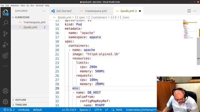 Kubernetes Namespace y Pods смотреть онлайн
