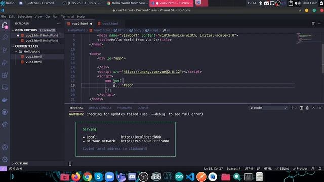 Introducción a VUE JS смотреть онлайн