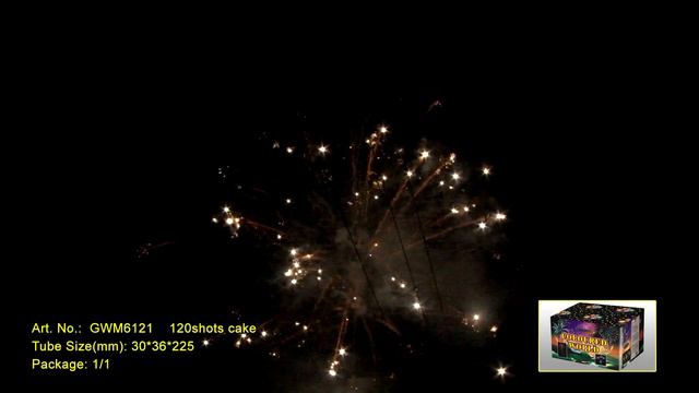 Батареи салютов GWM6121 - "COLOURED WORLD" смотреть онлайн