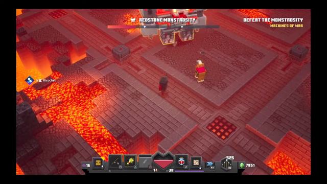 Minecraft Dungeons _ defeating FIERY FORGE BOSS with out corrupted beacon !!! смотреть онлайн