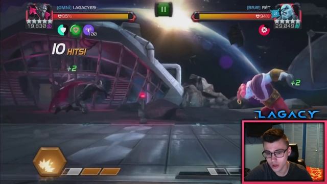 Crazy! Symbiote Supreme vs Node 29 Champion! AW Path 5 ØMNÎ vs BRÆ - Marvel Contest of Champions смотреть онлайн