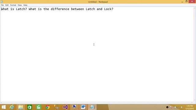 SQL Server Interview | What is Latch, What is the difference between Latch and Lock in SQL Server смотреть онлайн