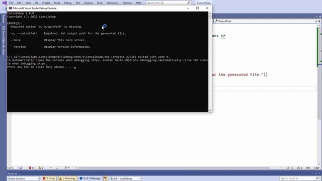 CommandLineParser - How to Parse Console Arguments | .NET смотреть онлайн