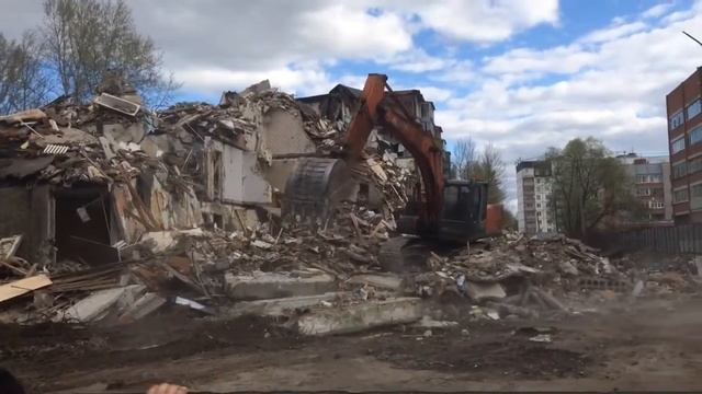 Демонтаж дома в Дядьково (Ярославль) смотреть онлайн