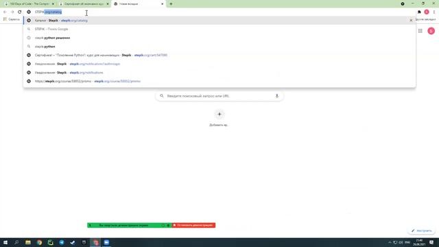 Я закончил курс 100 Days of Python смотреть онлайн