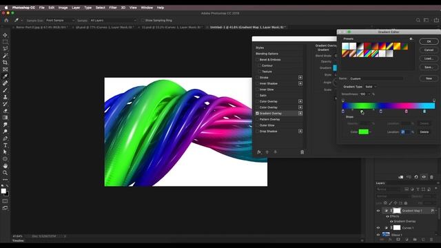 3D Abstract Design in Adobe Photoshop | 3d Extrusion, Gradient Map ,Ellipse tool | Graphic Design смотреть онлайн