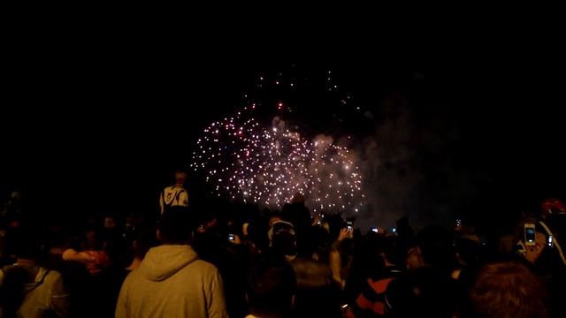 Воробьевы горы, салют на день города Москвы! смотреть онлайн