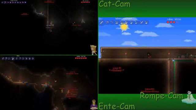 Terraria Together #006 - "Was tut er? Er fällt runter!" [Splitscreen / German / Let's Play] смотреть онлайн
