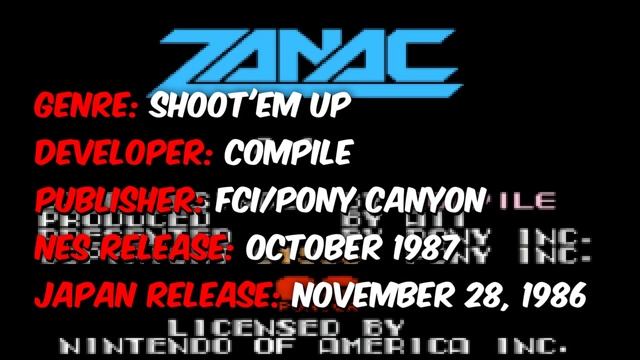Gun+Nac And Zanac On The NES - NESfriend
