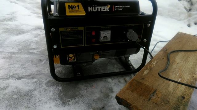 Бензогенератор HUTER 1000L, обзор, тест, скачки напряжения и др