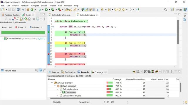 Gerência e Qualidade de Software - Cobertura de testes - JaCoCo смотреть онлайн