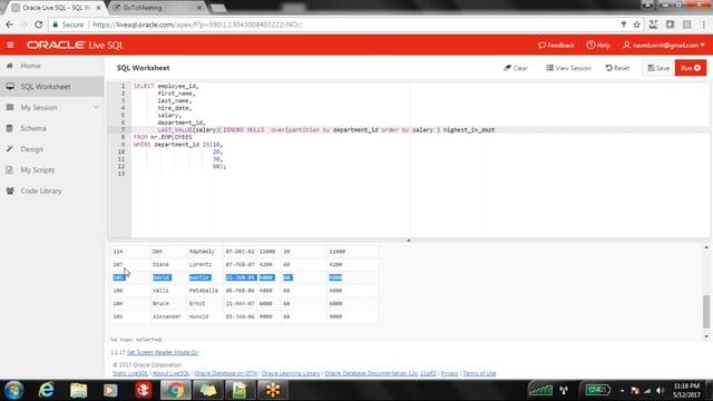 Analytical functions in oracle part 2 смотреть онлайн