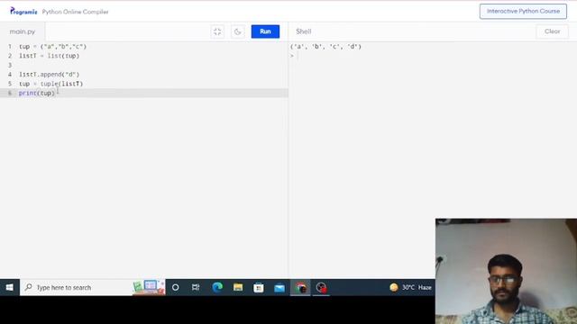 How to update tuple in python|How to add contents in existing tuple using list function#python#tupl смотреть онлайн