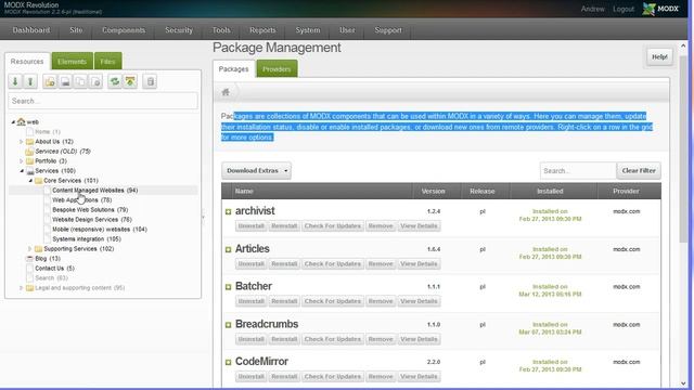 Modx Revolution Demonstration смотреть онлайн