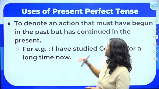 Oda Class: LIVE Learning App for Class 1-10 | English | Present Perfect Tense | Mitali Ma'am смотреть онлайн