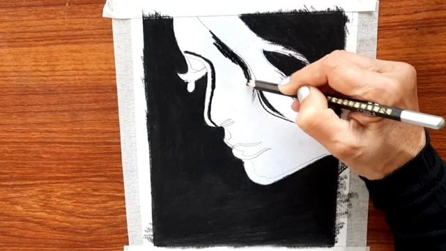 Pencil Sketch Drawing Easy for Beginners | Creative Pencil Drawing | Black and White Sketch Drawing смотреть онлайн