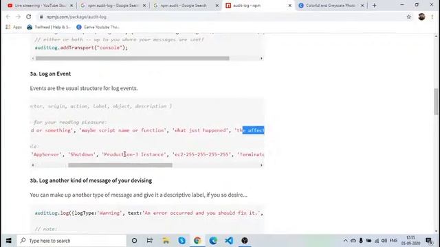 How logging is handled for Audit purpose in microservices - Review of NPM Audit-Log смотреть онлайн