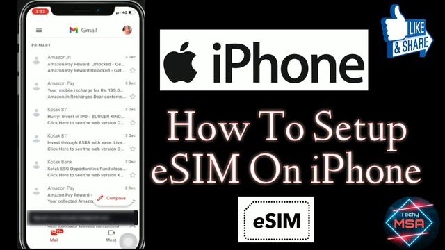 eSIM Setup In iPhone 2022 🤔|AirTel eSIM Activation|Jio eSIM Activation|How To Use Dual Sim In iPhon смотреть онлайн
