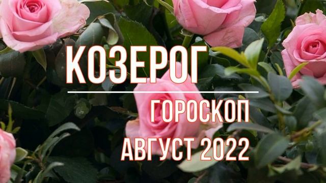 Козерог Август 2022. Астрологический прогноз смотреть онлайн