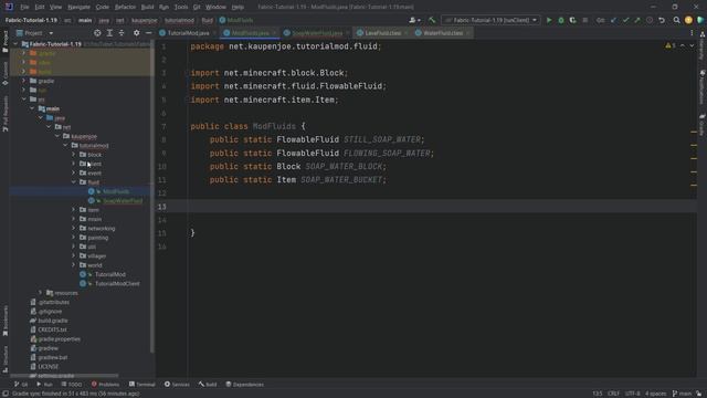Minecraft 1.19.1 Fabric Modding Tutorial | CUSTOM FLUIDS | #18 смотреть онлайн