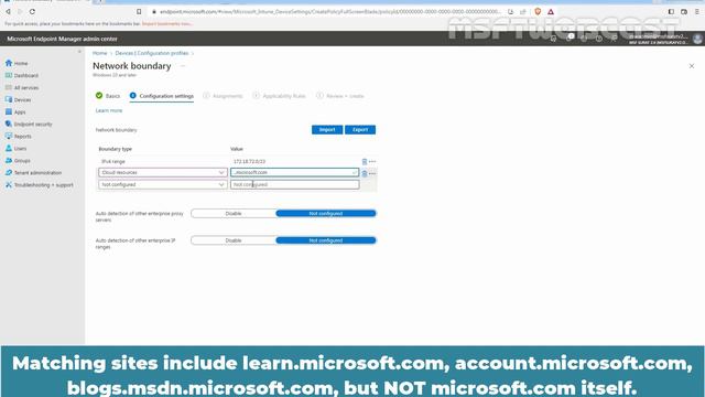 61. Create a Windows Network Boundary Profile in Microsoft Intune смотреть онлайн