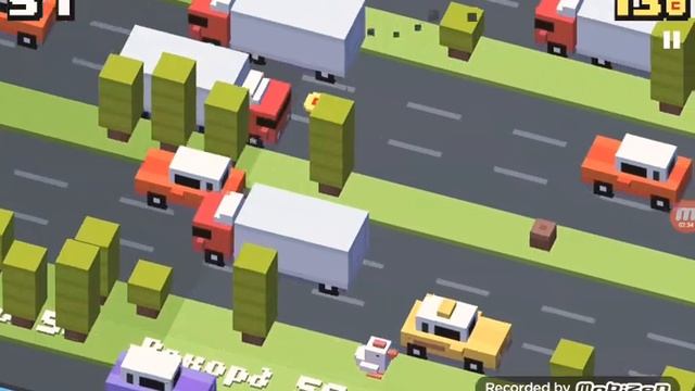 Играем в игру crossy road (курочка переходит дорогу) смотреть онлайн