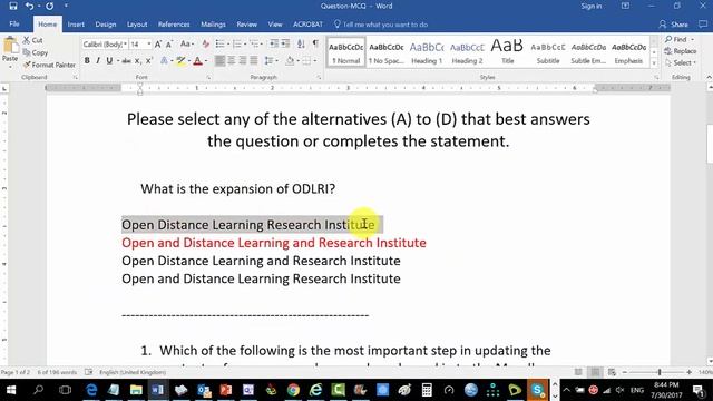 LASU ODLRI Setting Up Online Quizzes by Peter A Okebukola смотреть онлайн