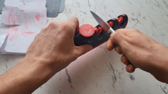 Новая безопасная точилка для ножей с Aliexpress. лучшая среди таких точилок.