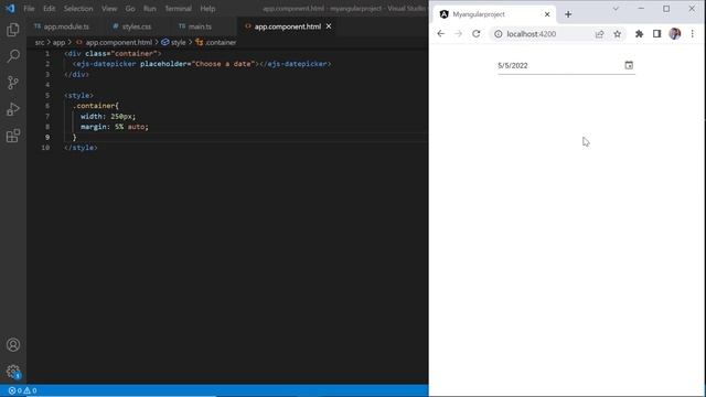Getting Started with the Angular DatePicker Component смотреть онлайн