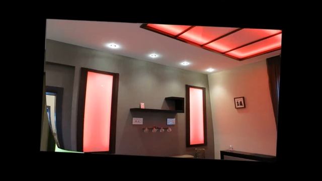 Светодиодная подсветка потолка - спальня в коттедже смотреть онлайн