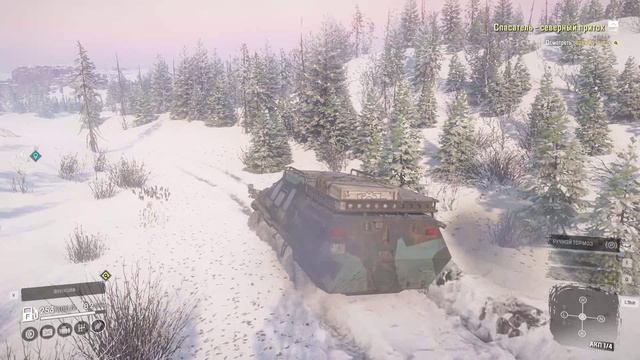 SnowRunner. Кольский полуостров. Ковдозеро. Поручение «Спасатель-северный приток». смотреть онлайн