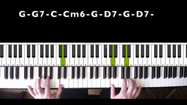 Danny Boy, Piano Tutorial, played with a touch of Blues смотреть онлайн
