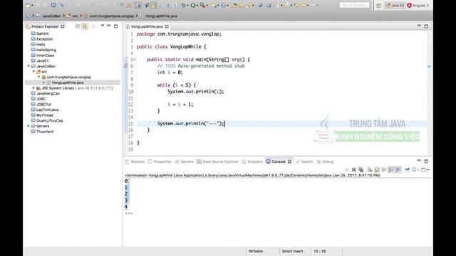 Java Cơ Bản 21 Vòng lặp while смотреть онлайн