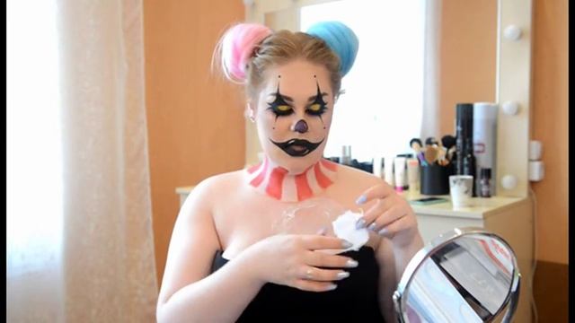 Грим клоуна. Жуткий грим клоунессы. Грим вырванное сердце смотреть онлайн