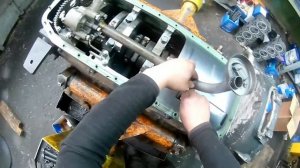 Установка масляного насоса. Камаз